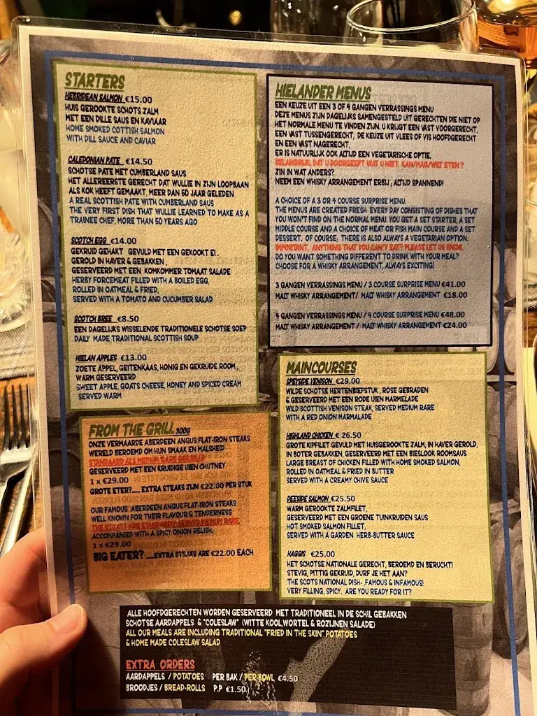 Menu_The Hielander_Alkmaar_image_2