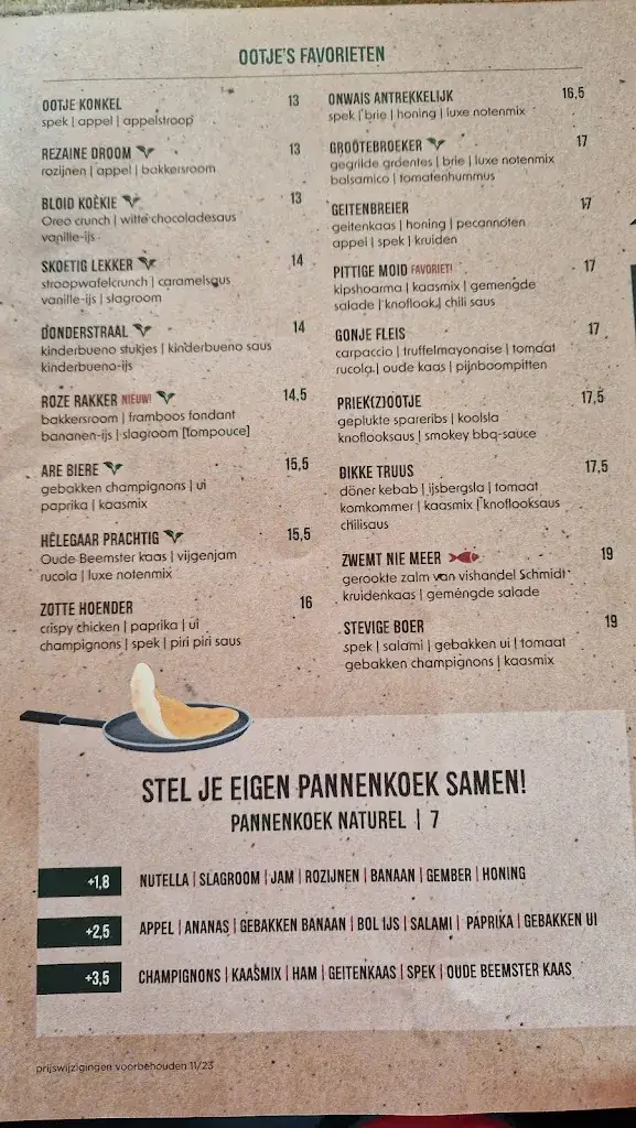 Menu_Familierestaurant Ootje Konkel_Scharwoude_image_1