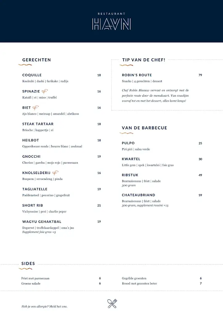 Menu_HAVN - Restaurant in Hoorn_Hoorn_image_1