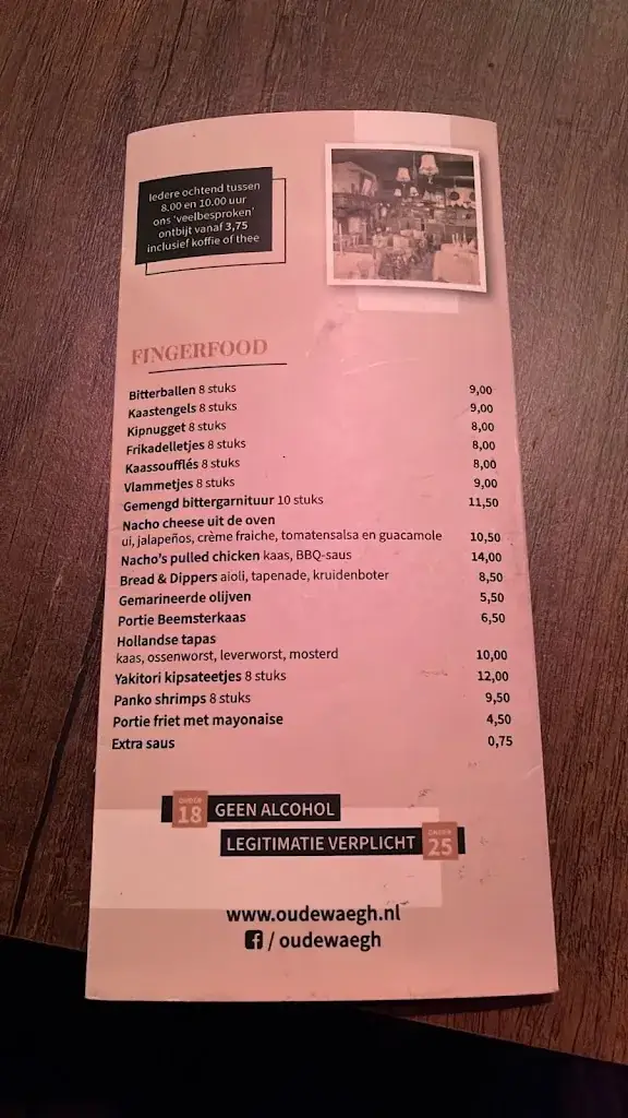 Menu_Restaurant d'Oude Waegh - Hoorn_Hoorn_imagen_2