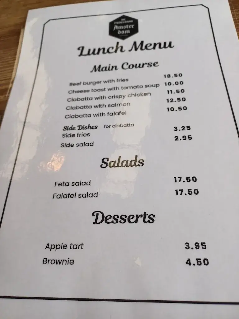 Menu_De Proefzaak Amsterdam_Amsterdam_image_1