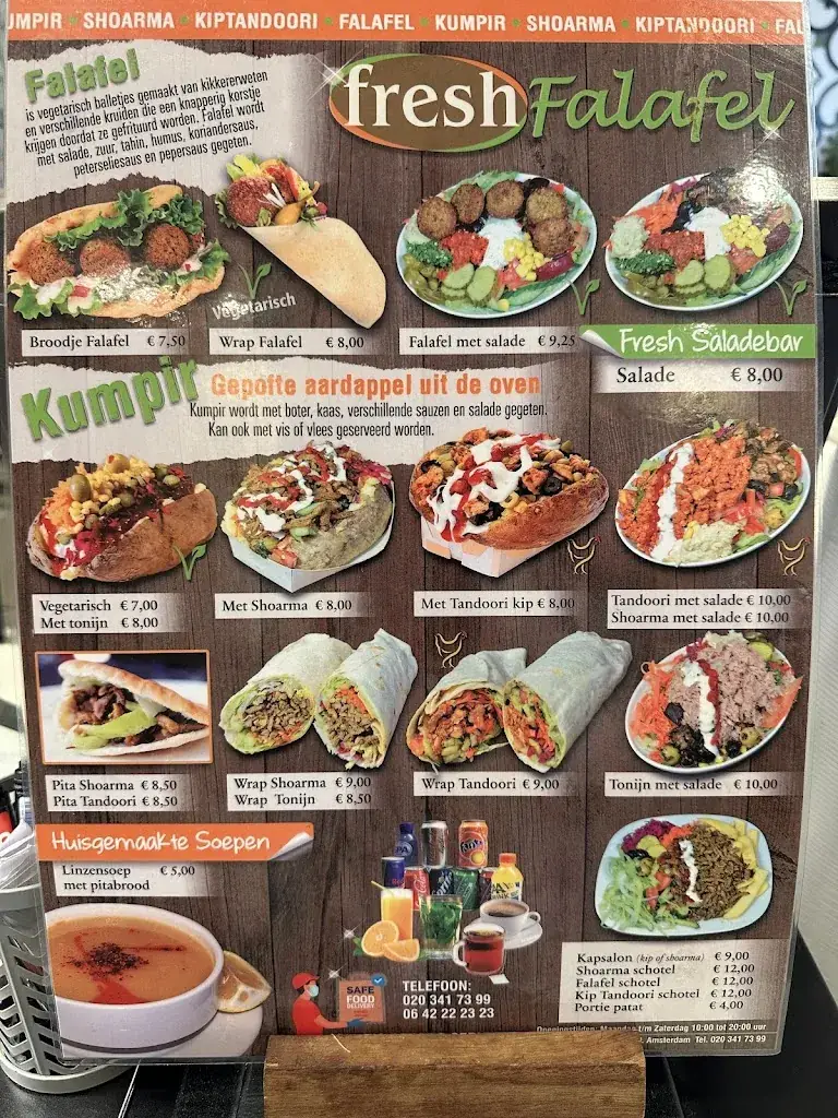 Menu_Easy & Fresh Falafel_Amsterdam_immagine_2