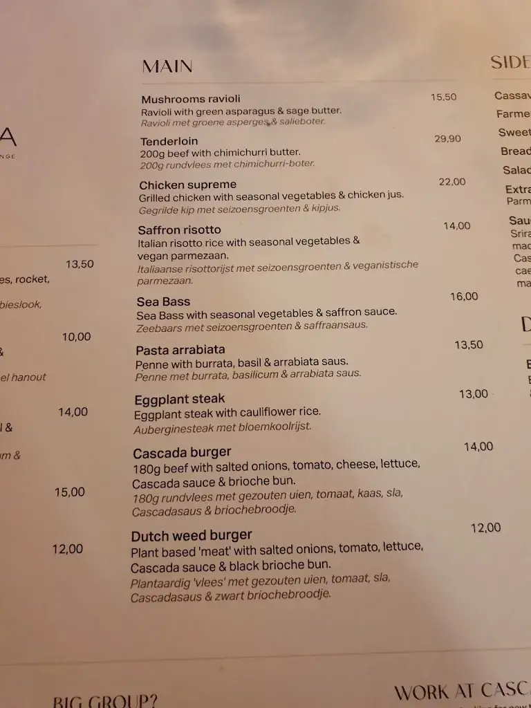 Menu_Grand Café Cascada_Amsterdam_image_1