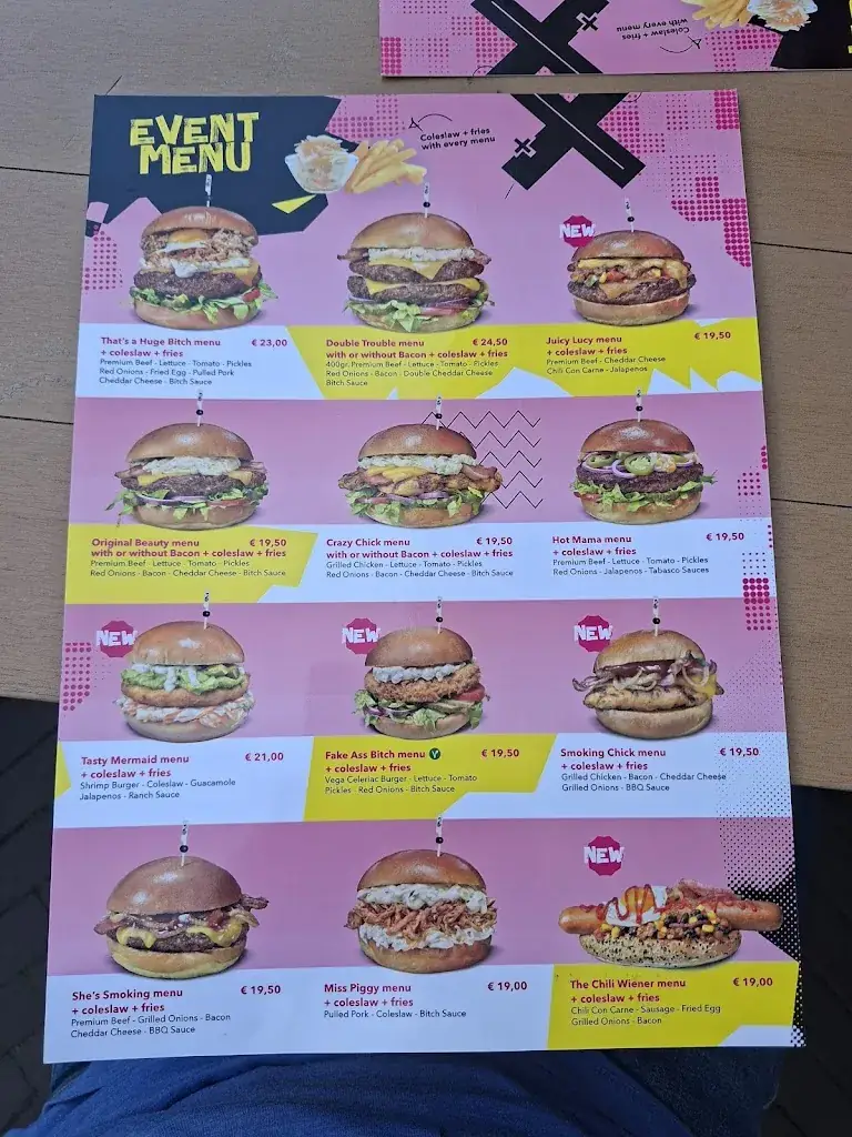 Menü_Burger Bitch_Amsterdam_Bild_1