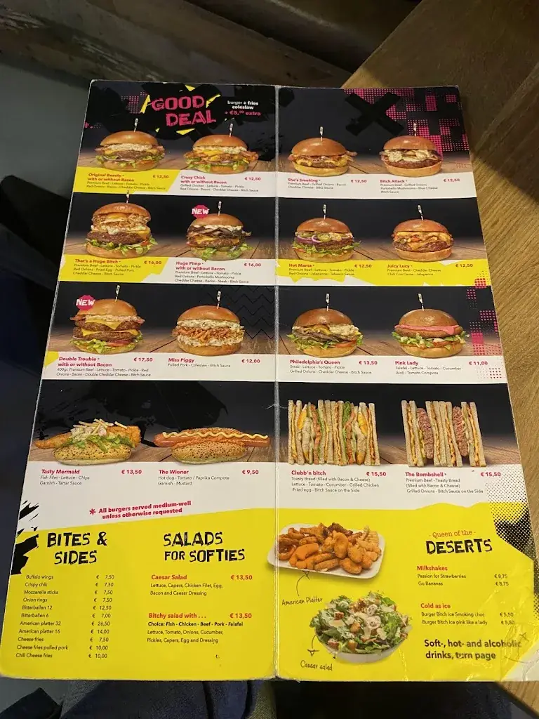 Menü_Burger Bitch_Amsterdam_Bild_2