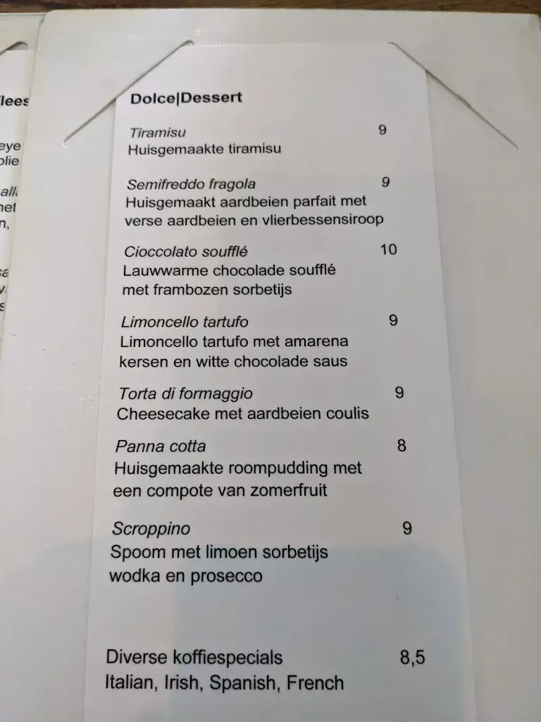 Menu_Sorrento Italiaans Restaurant_Lelystad_image_1