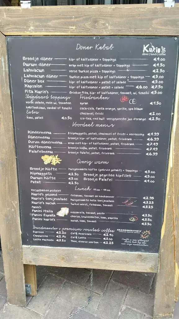Menü_Kurio's Döner, Lunch & Coffee_Amsterdam_Bild_4