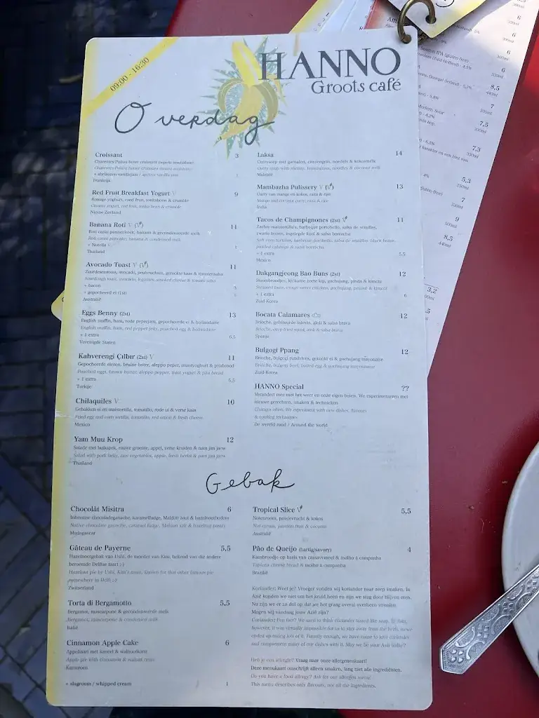 Menu_HANNO - Groots café_Delft_image_3