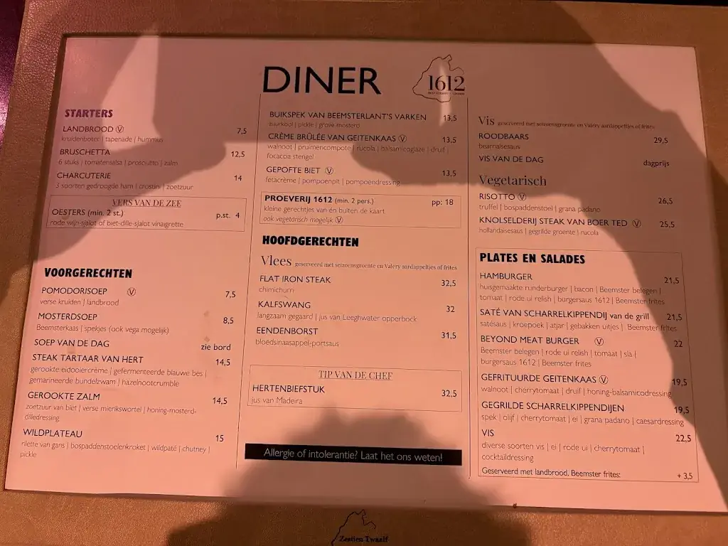 Menu_1612 Restaurant & Lounge_Noordbeemster_imagen_2