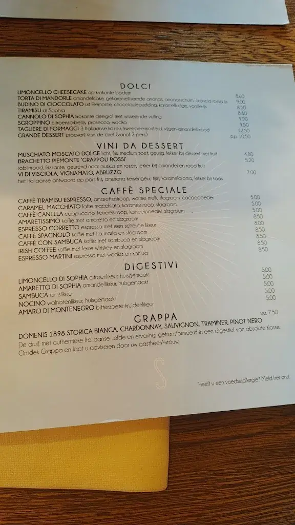 Menu_Trattoria Sophia Schagen_Schagen_image_2