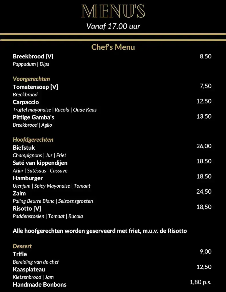 Menu_Grand-Café Restaurant De Ooievaar in Schagen_Schagen_image_1