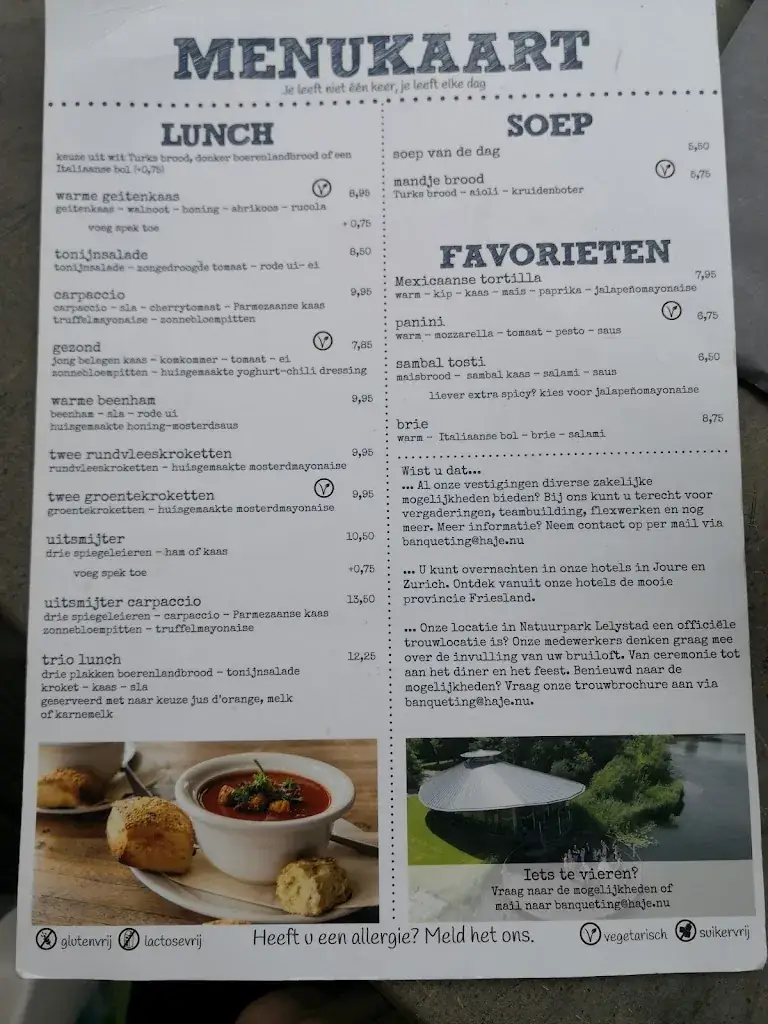Menu_HarTeluk restaurant Natuurpark Lelystad_Lelystad_image_4