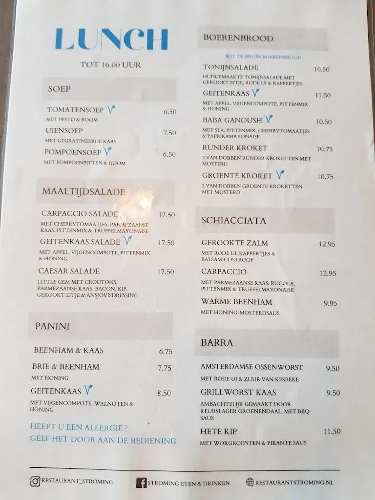 Menu_Restaurant Stroming eten & drinken_Heerhugowaard_immagine_2