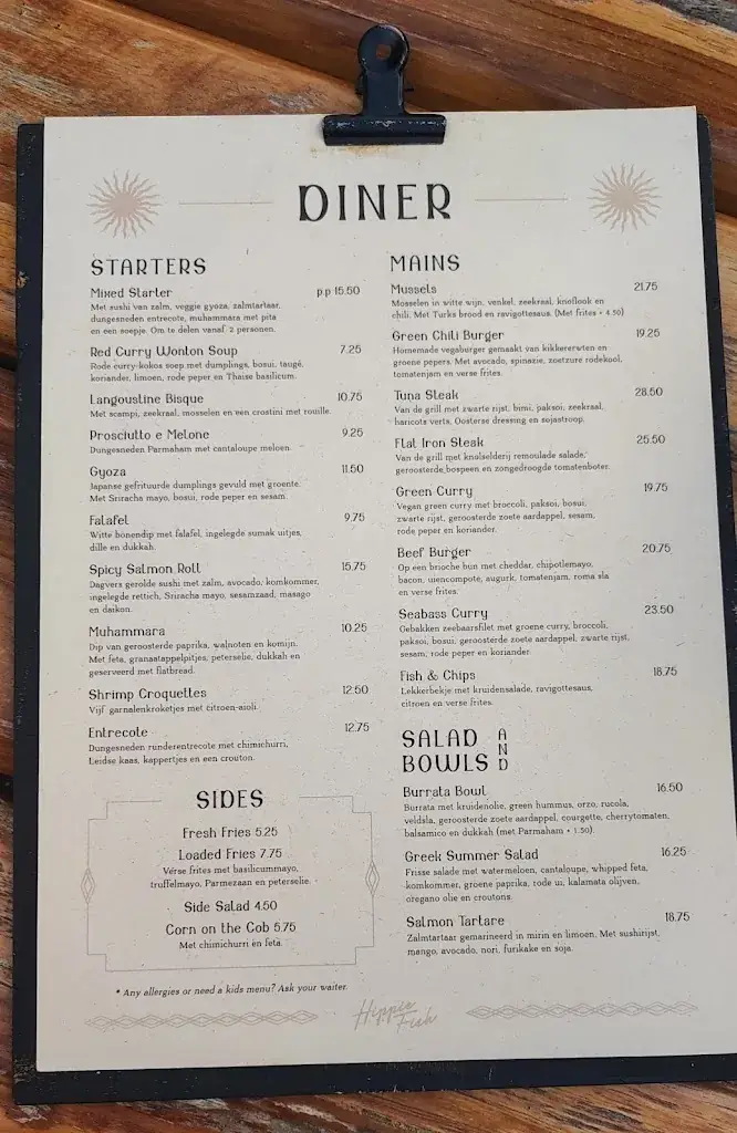 Menu_Hippie Fish_Zandvoort_image_1
