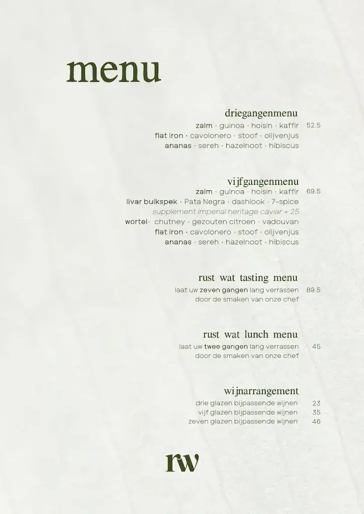 Menu_Rust Wat by Sidney Schutte_Blaricum_image_1