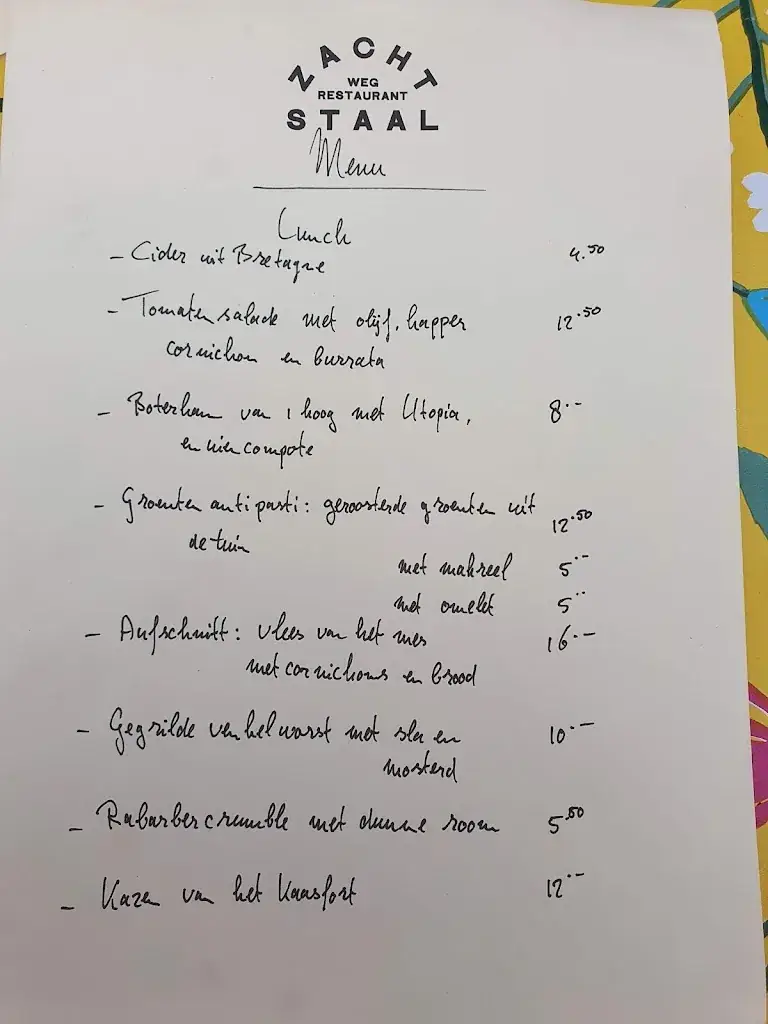 Menu_Bistro & Restaurant Zacht Staal_Beverwijk_image_2