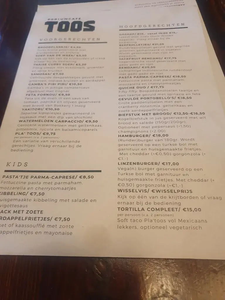 Menu_Podiumcafe Toos_Beverwijk_image_1