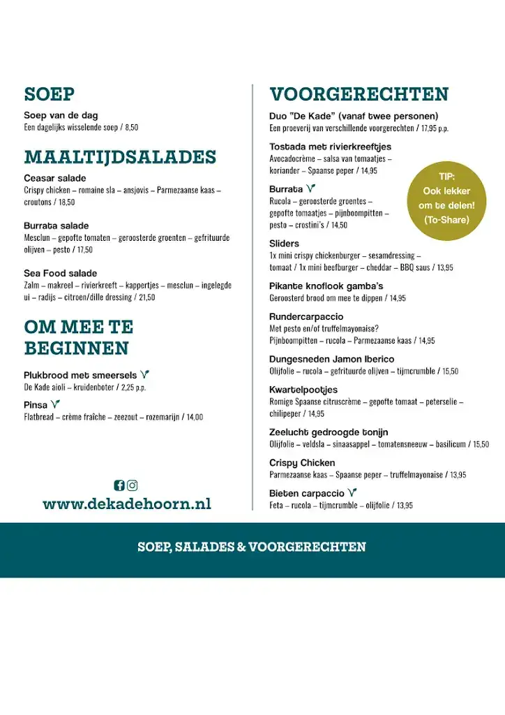 Menu_De Kade_Hoorn_immagine_4