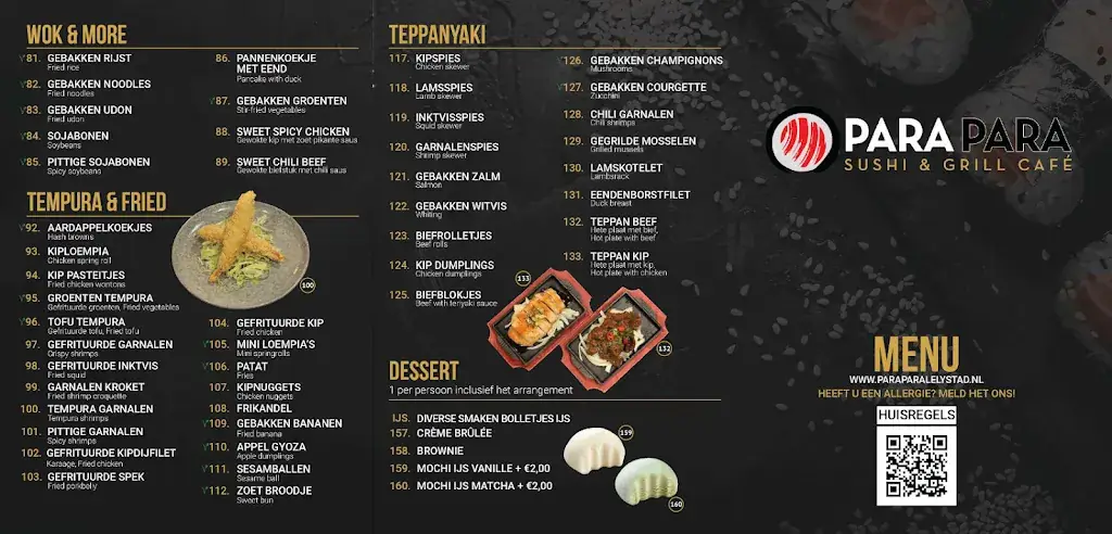 Menu_Parapara Sushi & Grill Café_Lelystad_imagen_1