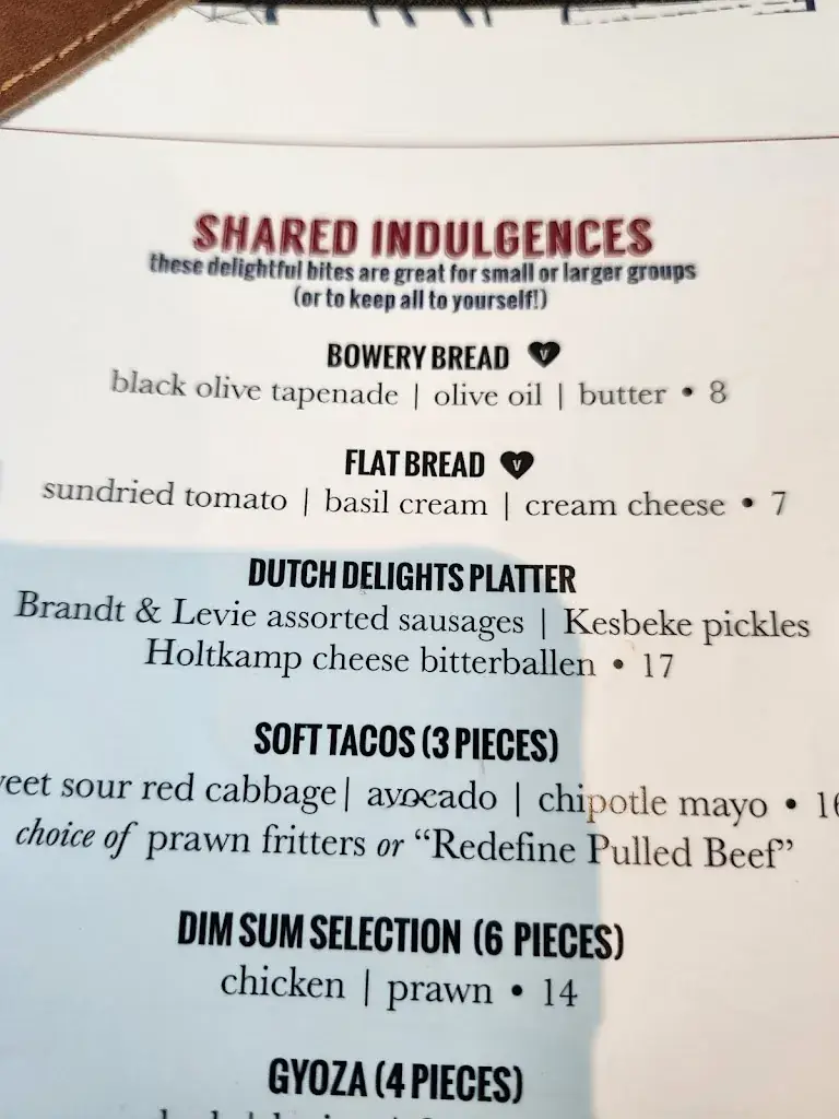 Menu_Bowery Restaurant_Schiphol_image_2