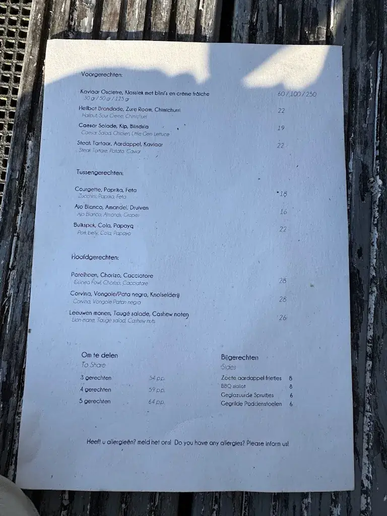 Menü_Het Bosch Waterfront Kitchen_Amsterdam_Bild_1