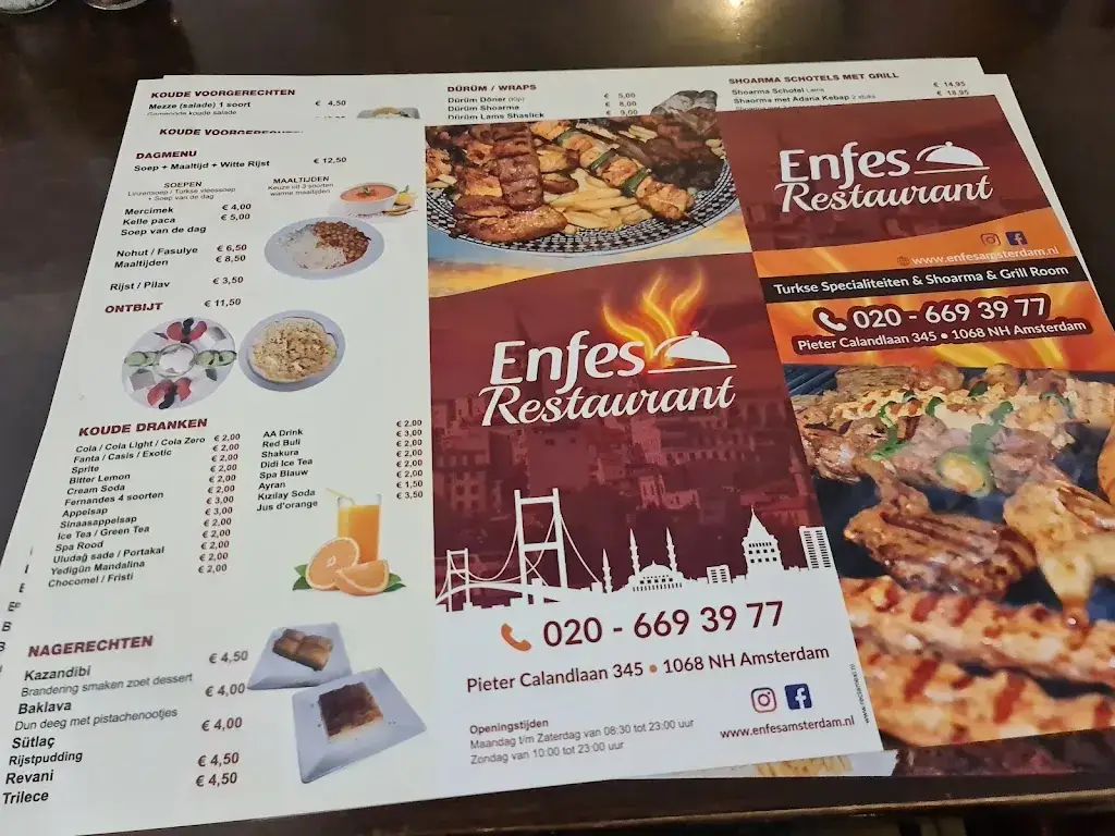 Menu_Enfes Restaurant_Amsterdam_image_1