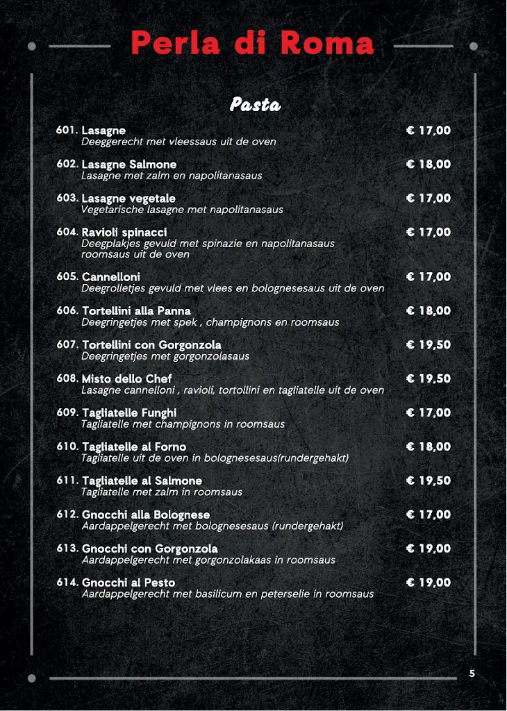 Menu_Perla di Roma_Amsterdam_image_1