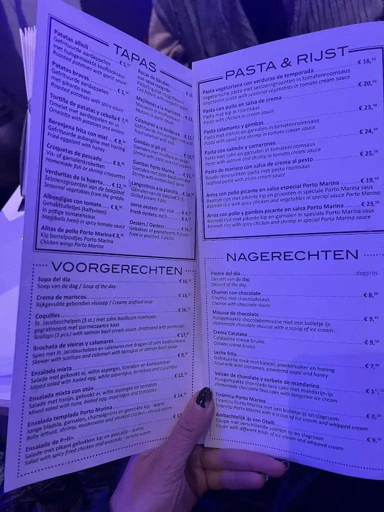 Menu_Porto Marina_Amsterdam_image_1