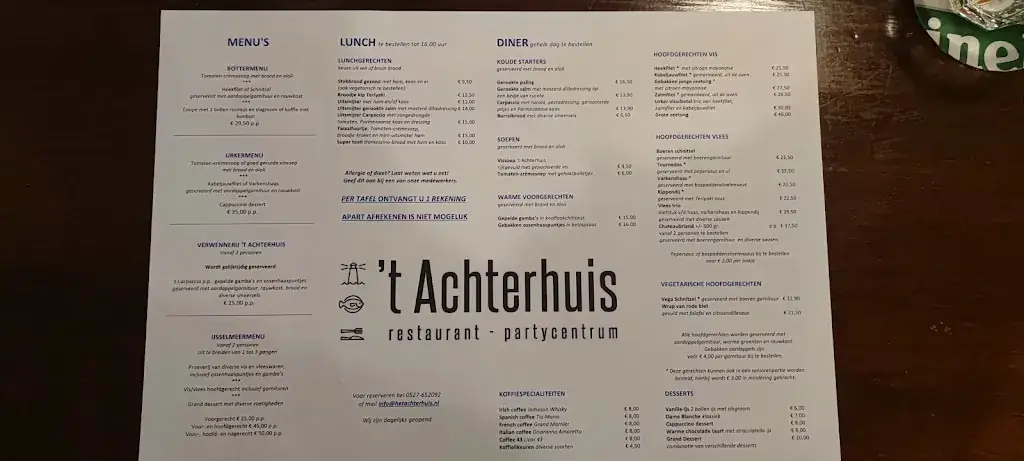 Menü_Restaurant 't Achterhuis_Urk_Bild_4