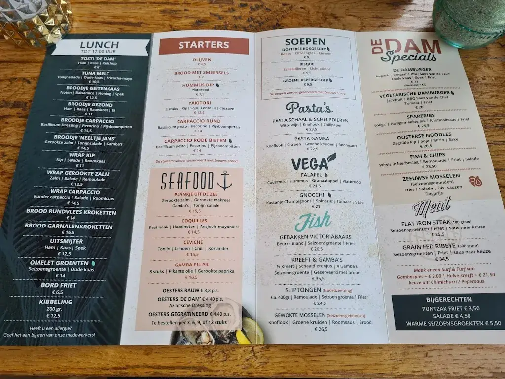 Menu_Strandrestaurant De Dam_Vrouwenpolder_image_4