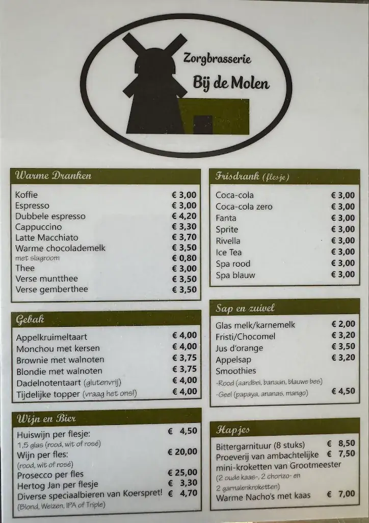Menu_Zorgbrasserie Bij de Molen_Bovenkarspel_immagine_2