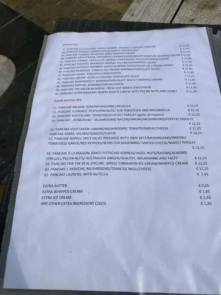 Menu_De Witte Swaen_Waterland_image_1