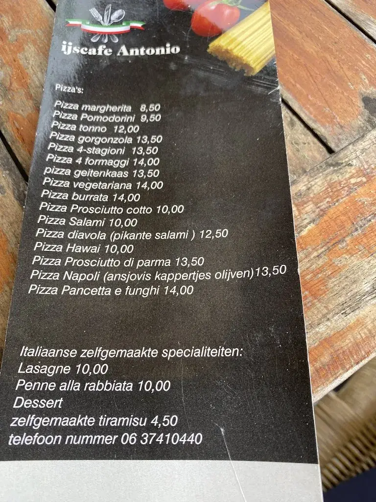 Menu_Ijscafe Antonio_Waterland_image_1