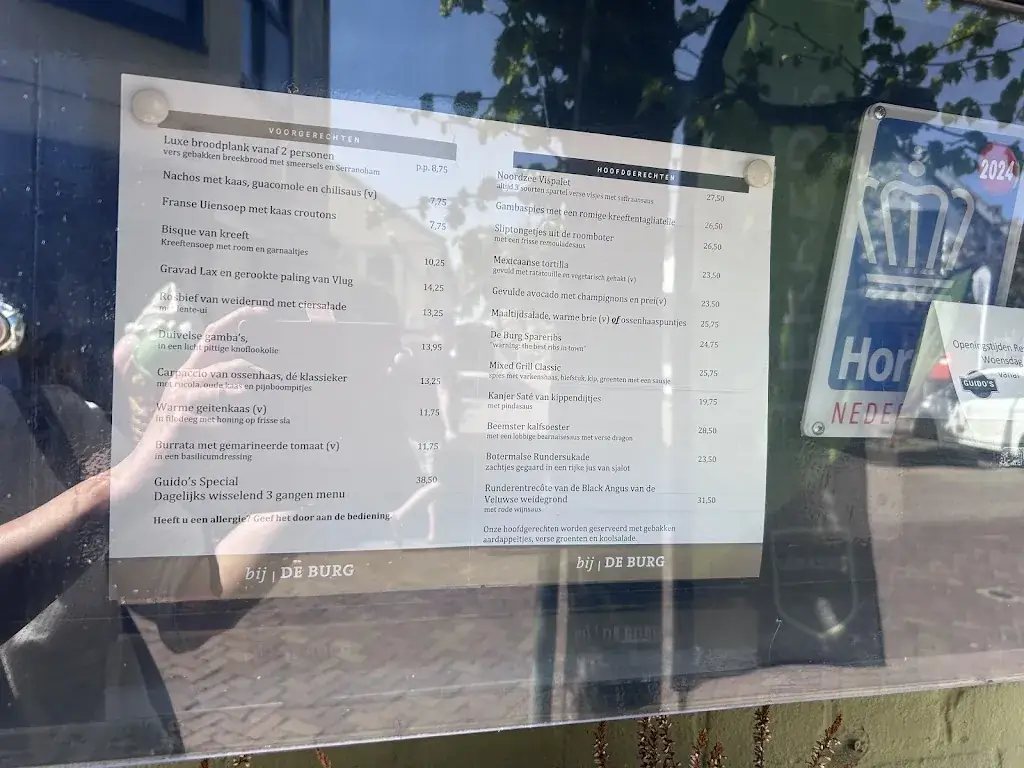 Menu_Restaurant De Burg_Noord-Scharwoude_image_1