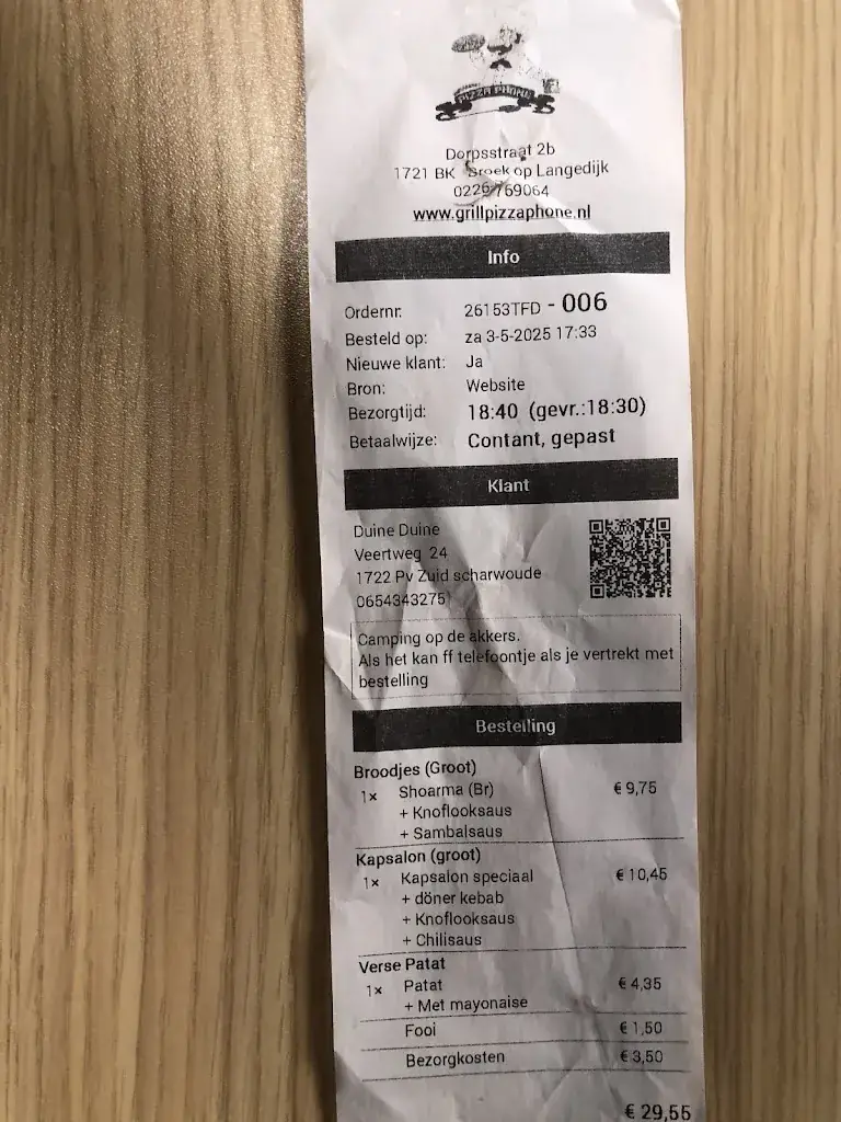 Ri Du_Grillroom Pizza-phone Broek op Langedijk_Langedijk_recensione