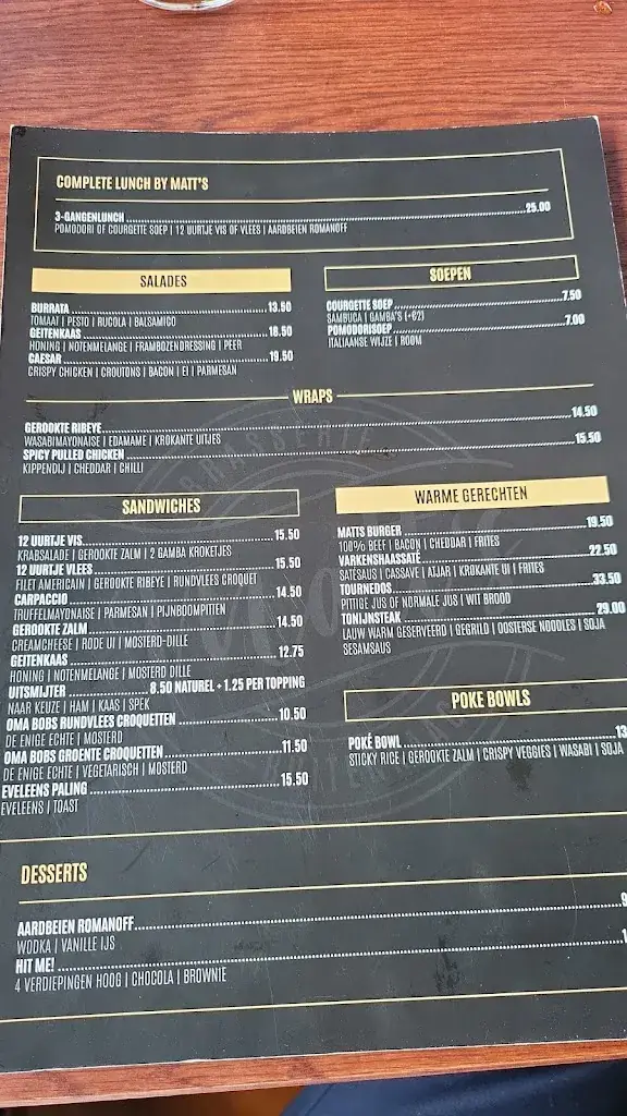 Menu_Brasserie Matt's_Buitenkaag_immagine_1