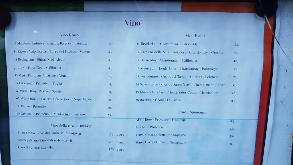 Menu_Italiaans Restaurant Quattro_Kaag_image_3