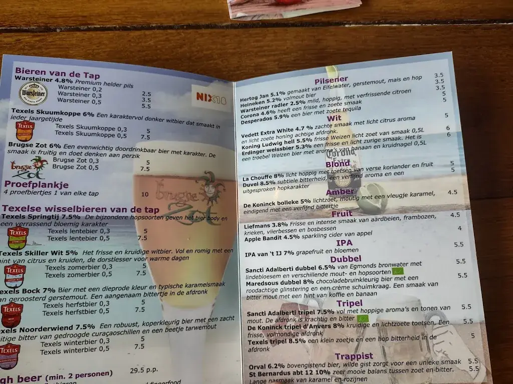 Menu_Beach Pavilion De Strandtent_Callantsoog_image_2