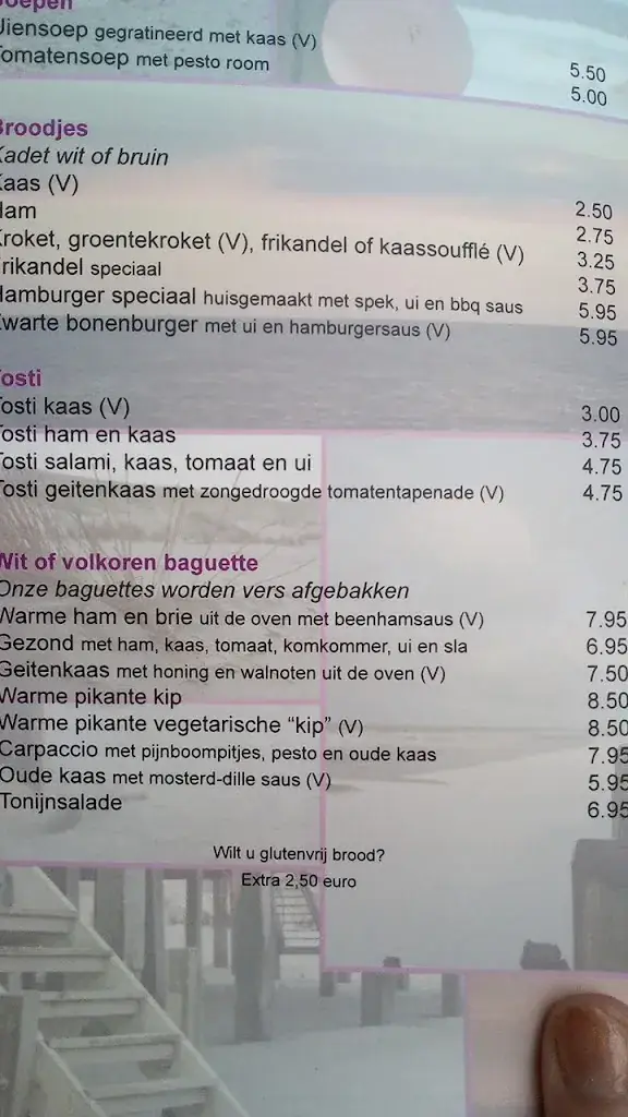 Menu_Beach Pavilion De Strandtent_Callantsoog_image_3