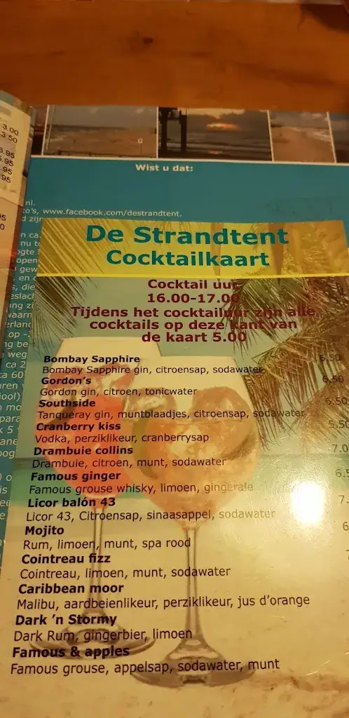 Menu_Beach Pavilion De Strandtent_Callantsoog_image_4