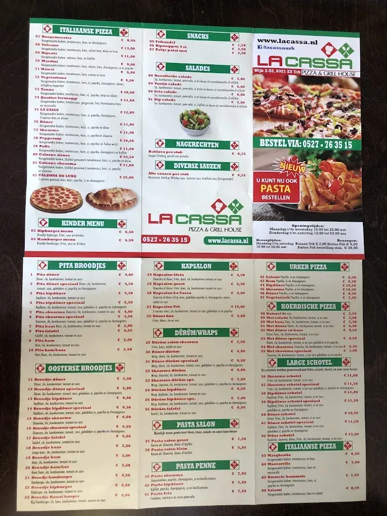 Menu_La Cassa Pizza & Grill House URK_Urk_image_2