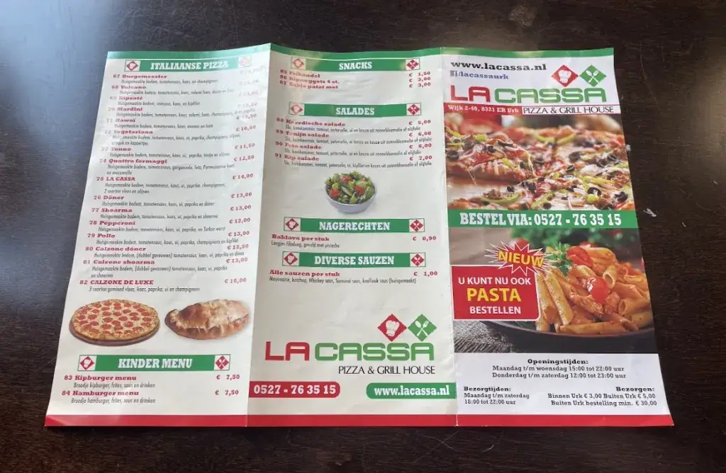 Menu_La Cassa Pizza & Grill House URK_Urk_image_3