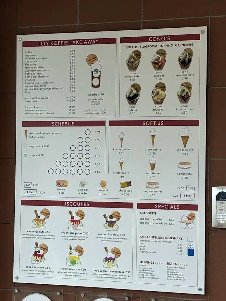 Menu_IJssalon IJsie Prima_Callantsoog_immagine_1