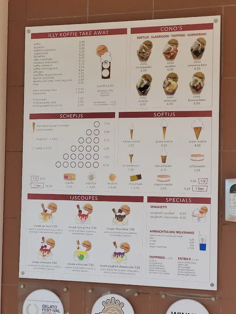 Menu_IJssalon IJsie Prima_Callantsoog_immagine_2