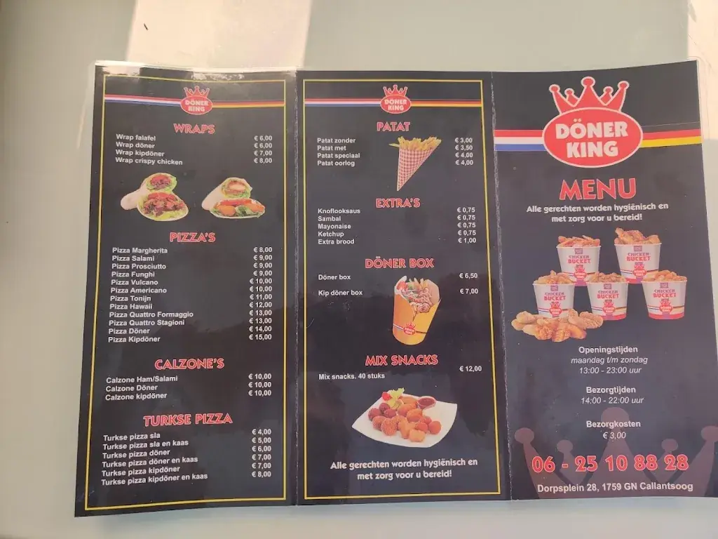 Menu_Döner King_Callantsoog_image_1