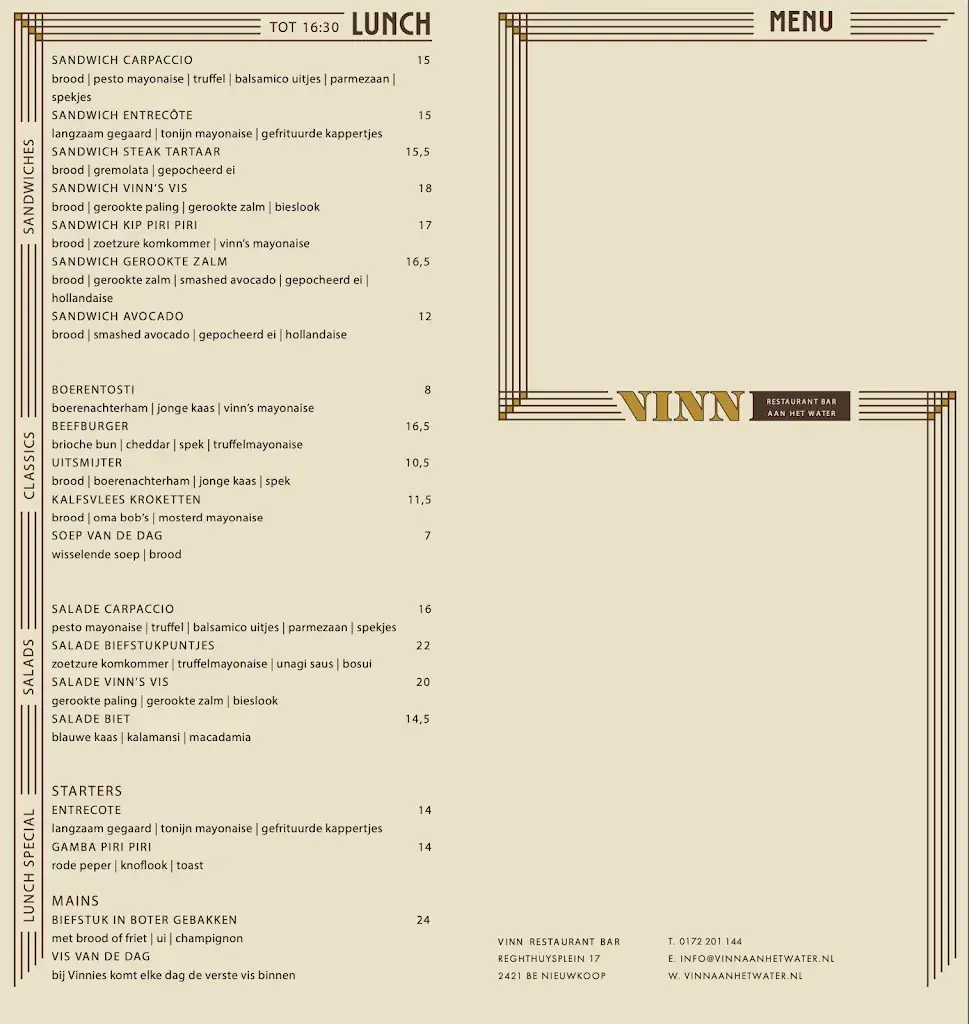 Menu_VINN Restaurant & Bar_Nieuwkoop_image_2