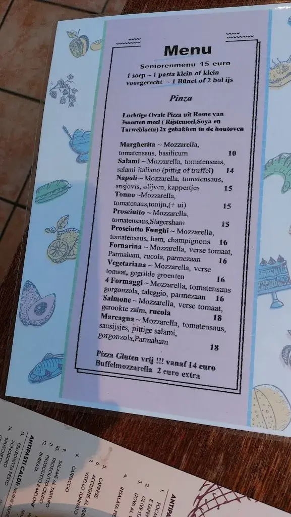 Menu_Apericena-Trattoria il Pappagallo_Uithoorn_image_4