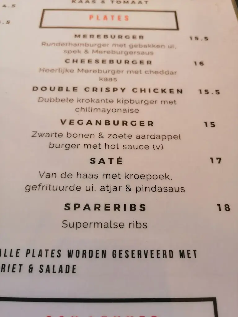 Menu_Café restaurant Mereboer_Groet_imagen_1