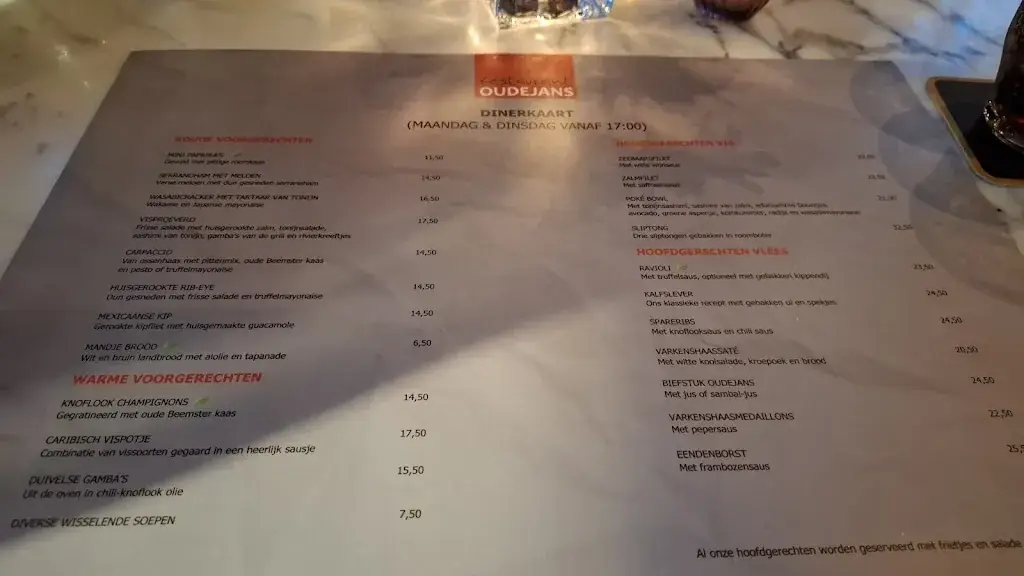 Menu_Restaurant Oudejans_Rijp_immagine_2