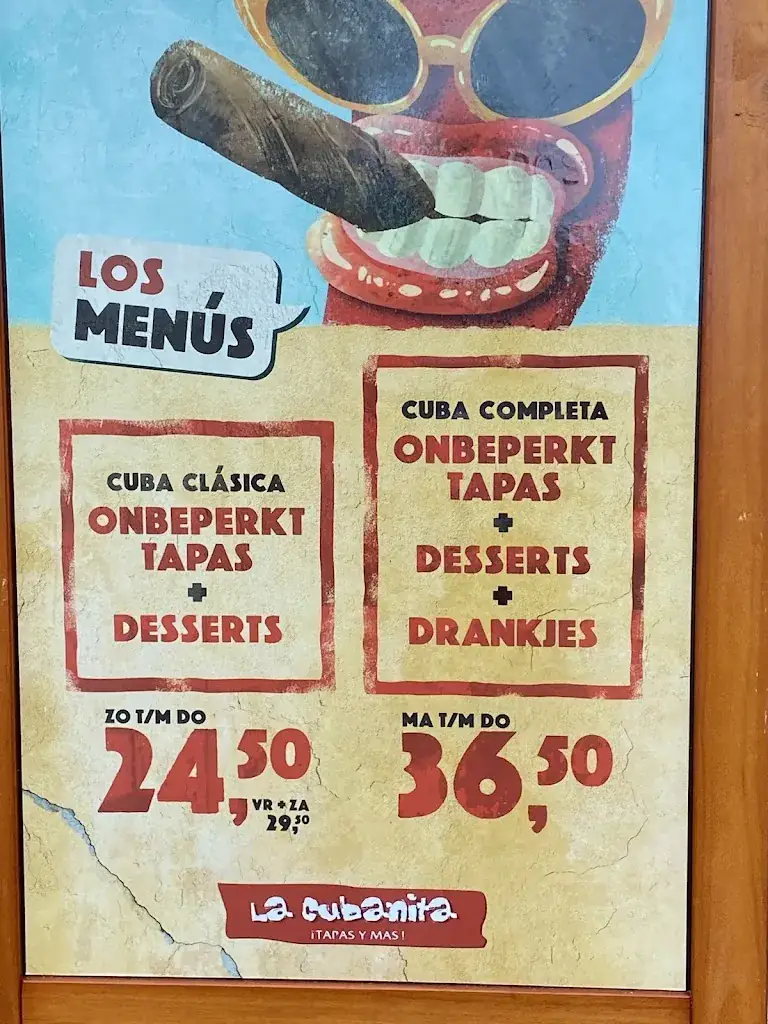 Menu_La Cubanita Den Helder_Helder_image_1